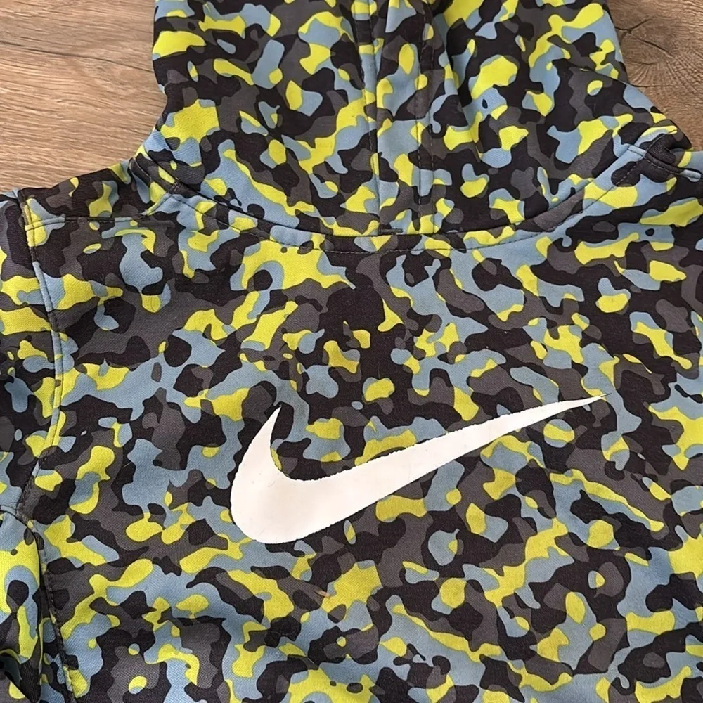 Nike Kids Camo Hoodie - Black, Blue, Green